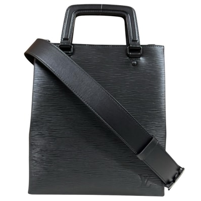 ルイヴィトン サックプラ・フォールド エピ ショルダーバッグ エピレザー M58497 ブラック メンズ LOUIS VUITTON 中古