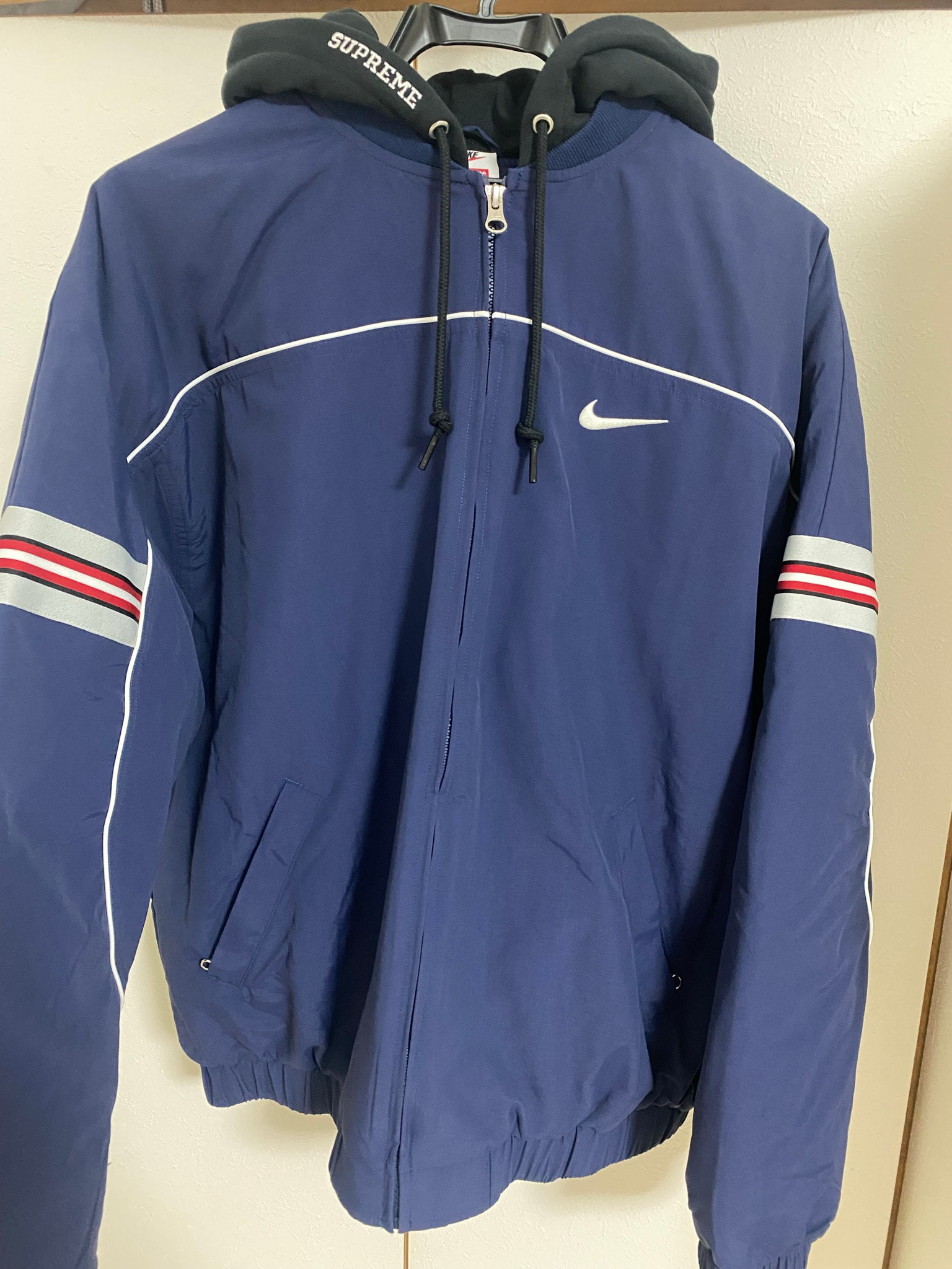 Supreme x Nike Nylon Hooded Jacket "Navy"
