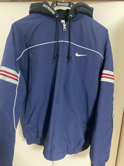 Supreme x Nike Nylon Hooded Jacket "Navy"