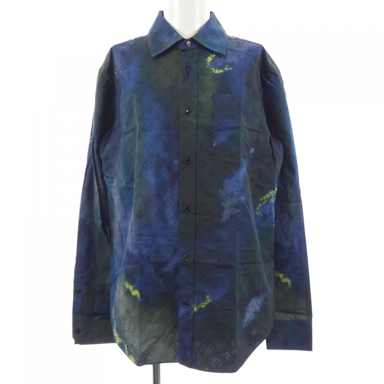 ルイヴィトン LOUIS VUITTON モノグラムタイアンドダイブルゾンシャツ HLS07WD15 シャツ