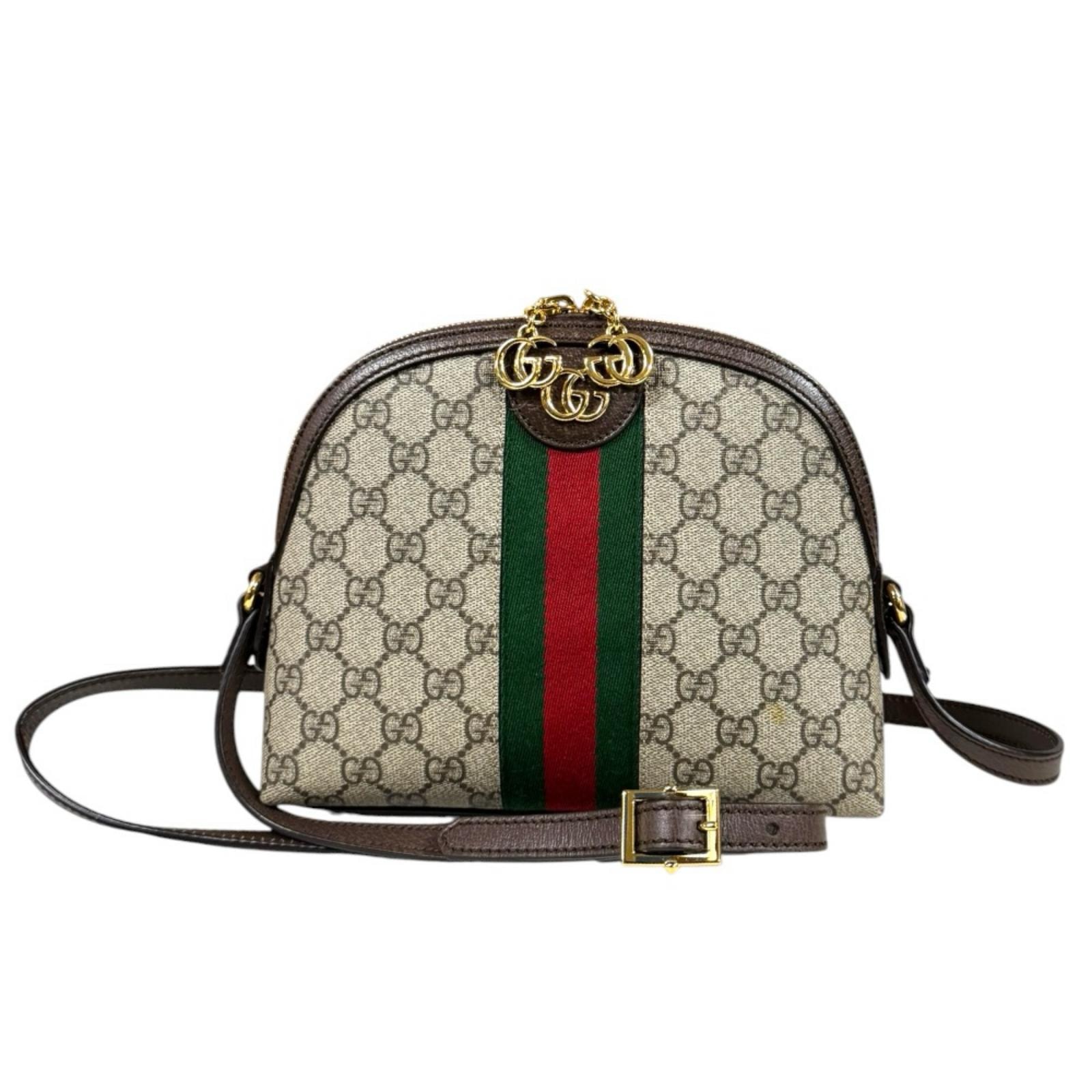 グッチ オフィディア ショルダーバッグ GGスプリームキャンバス 499621 ベージュ レディース GUCCI 中古