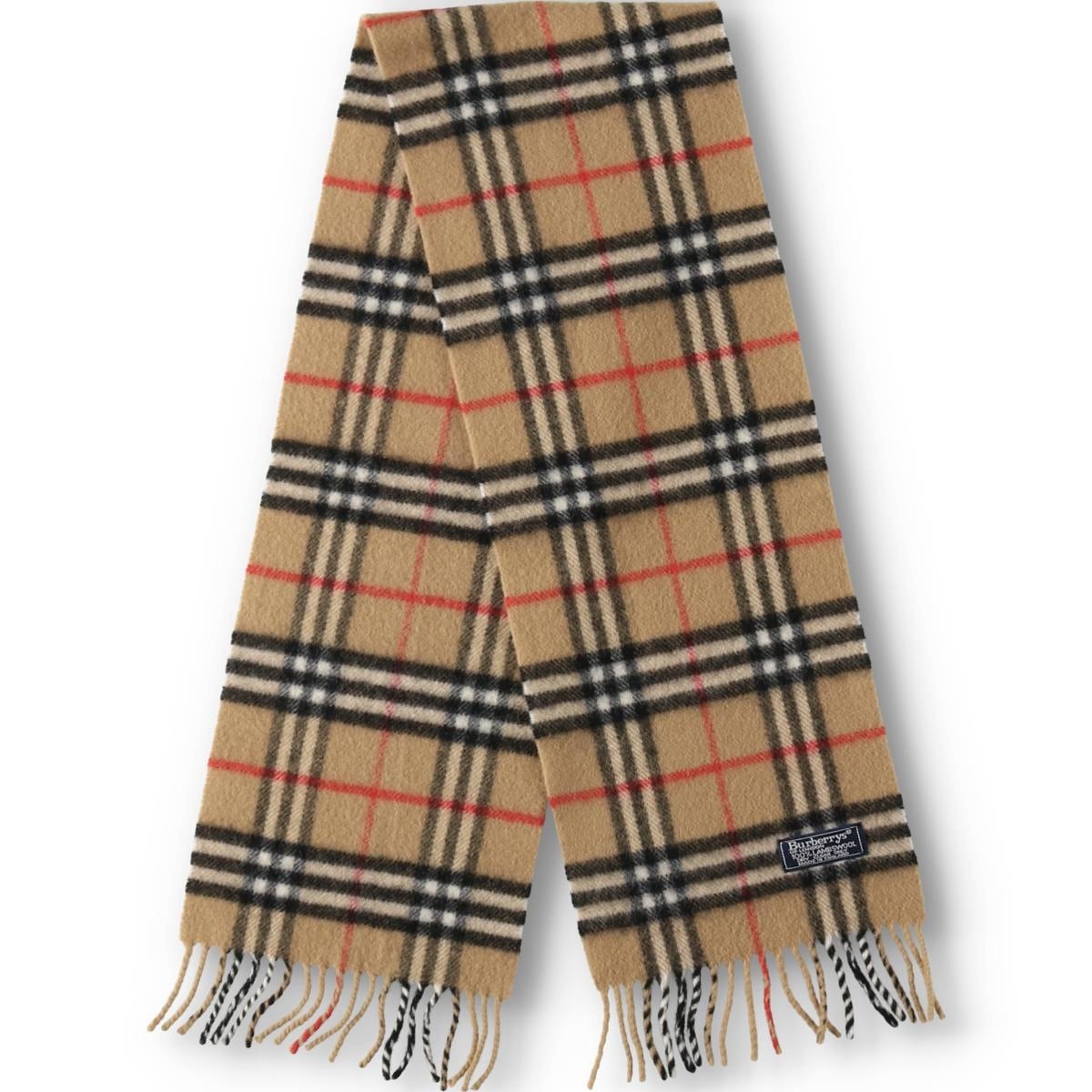 古着 バーバリー Burberry's LONDON チェック柄 ウールマフラー 英国製/yaa000668