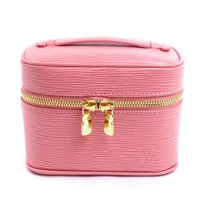 LOUIS VUITTON ルイ・ヴィトン ニース ナノ ポーチ エピ テンダー ブリスピンク M25857 IC レディース【中古】【美品】