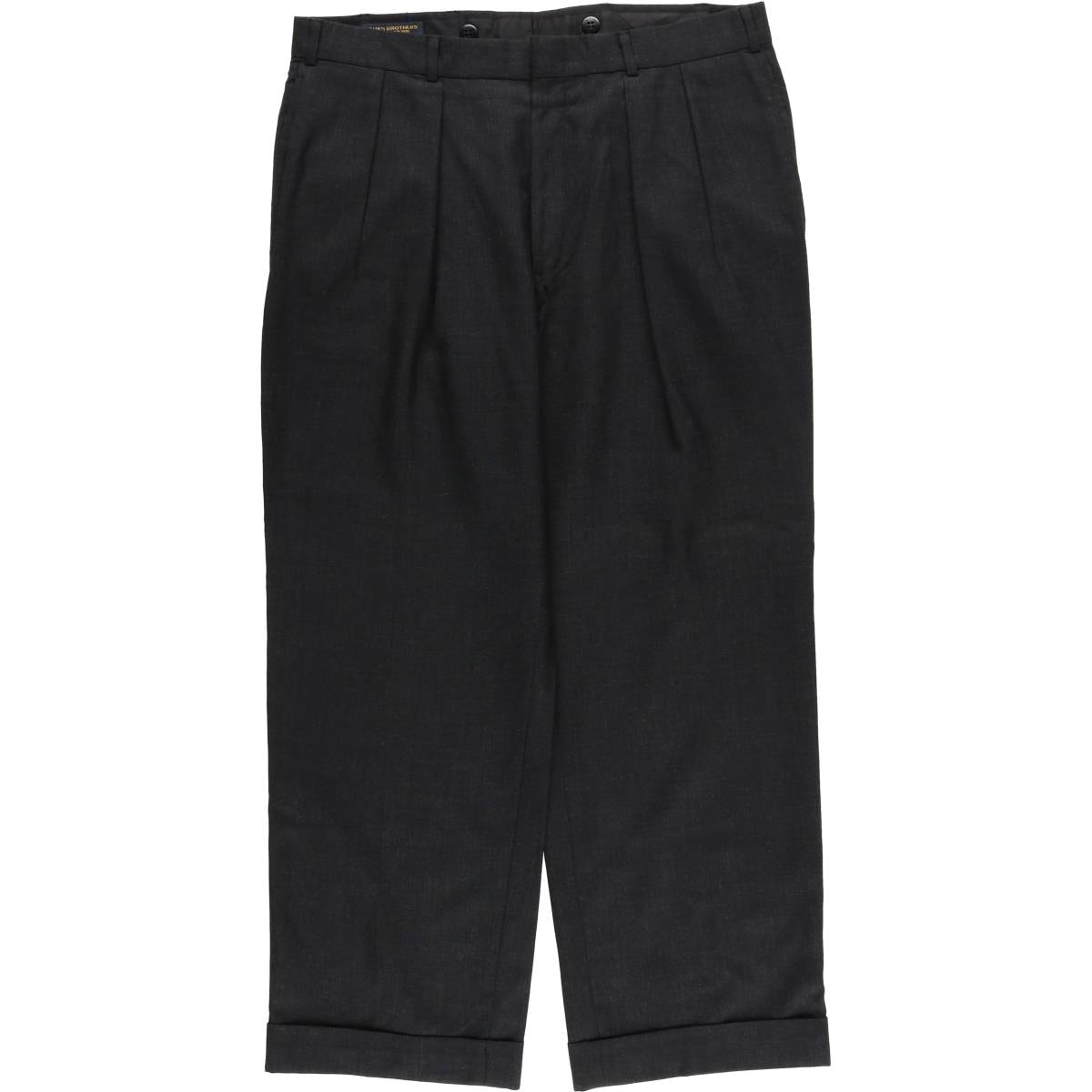 古着 80年代 ブルックスブラザーズ Brooks Brothers Est.1818 ウールパンツ ツータック スラックス USA製 メンズw34相当 ヴィンテージ/eaa459726