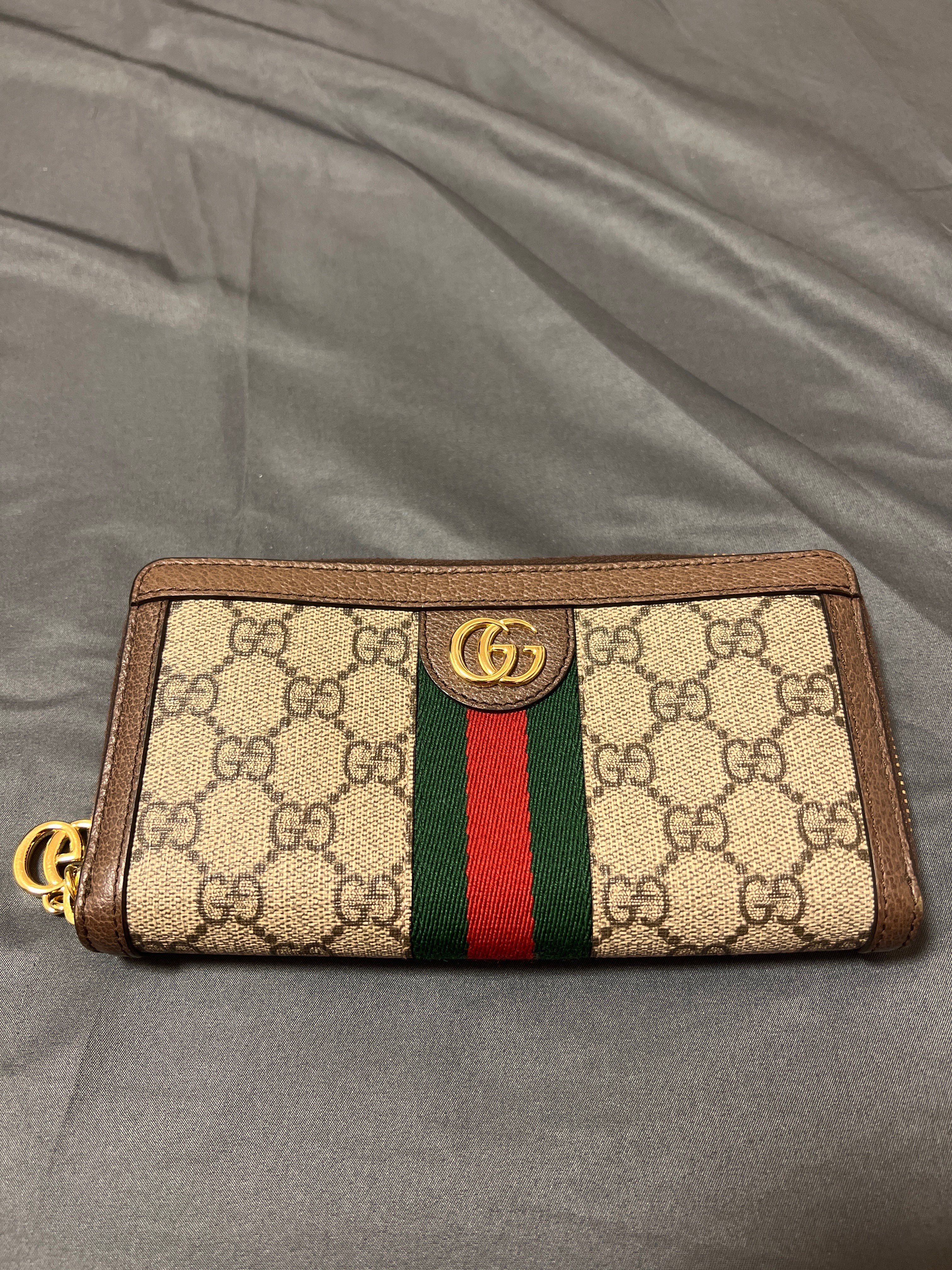 GUCCI Ophidia GG Zip Around Wallet