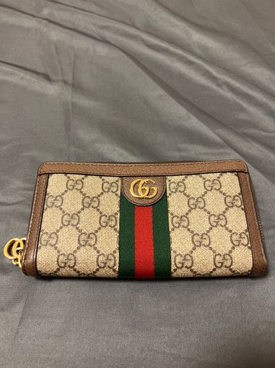 GUCCI Ophidia GG Zip Around Wallet