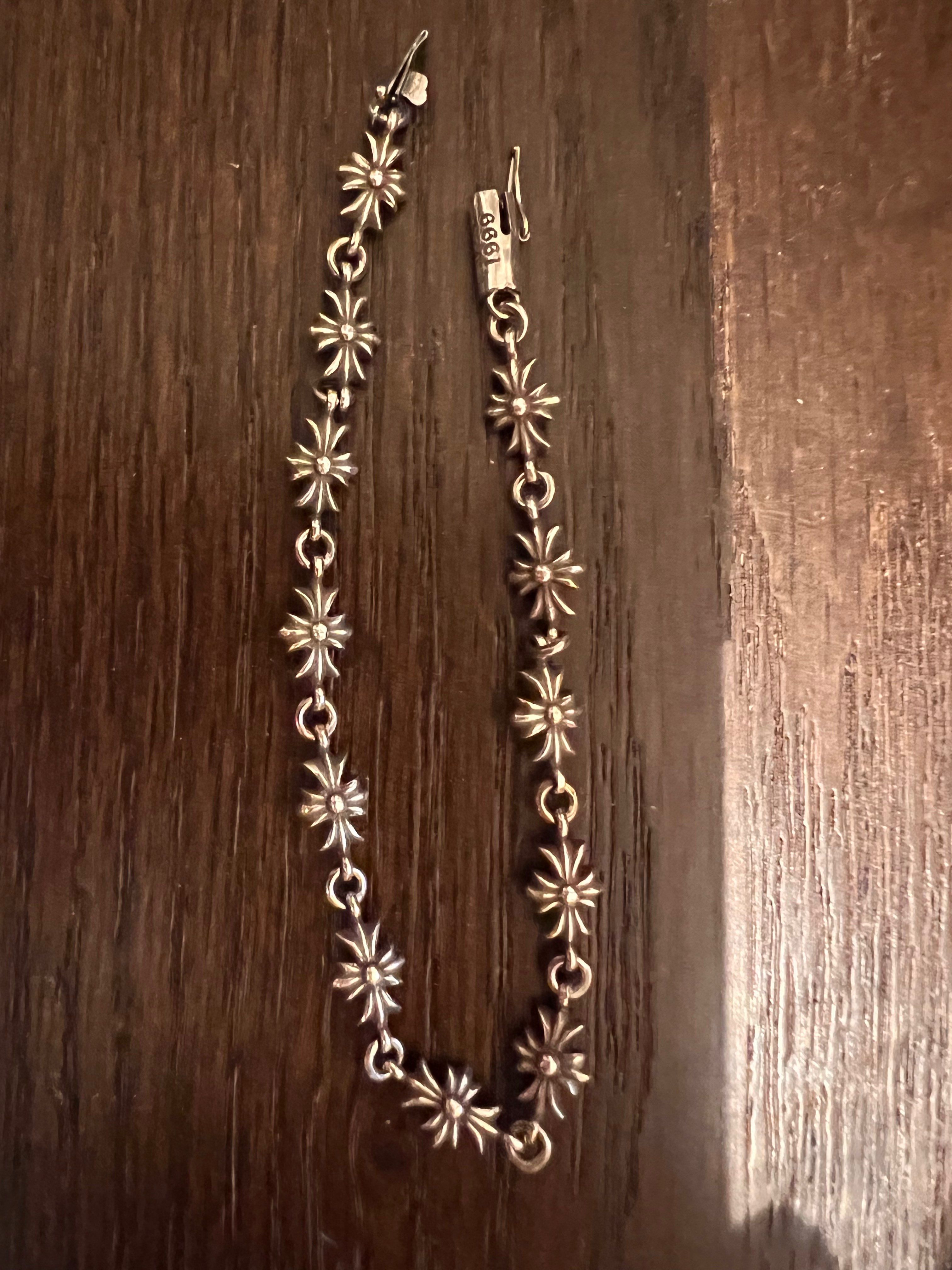 Chrome Hearts Tiny E CH Plus Bracelet 13Link "Silver"