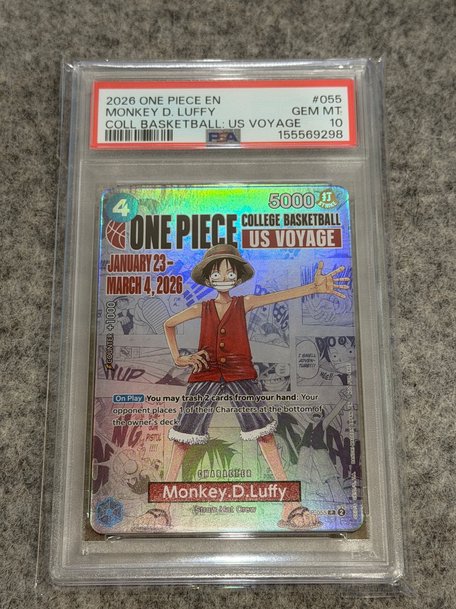 PSA10】ネフェルタリ・ビビ R [OP05-086](プロモーションカード