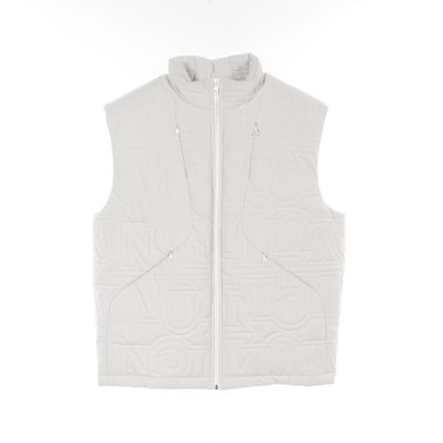 ルイ・ヴィトン LOUIS VUITTON スノーダウンジレ ダウンベスト 衣料品 アウター コットン / ポリエステル メンズ ホワイト系 RM231M R77 HOG16W 【中古】