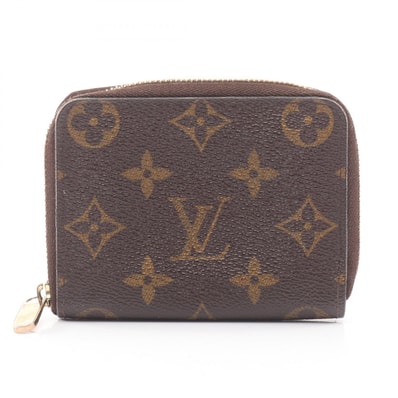 ルイ・ヴィトン LOUIS VUITTON ジッピー コインパース コインケース 財布 PVCコーティングキャンバス モノグラム レディース ブラウン系 M60067 【中古】