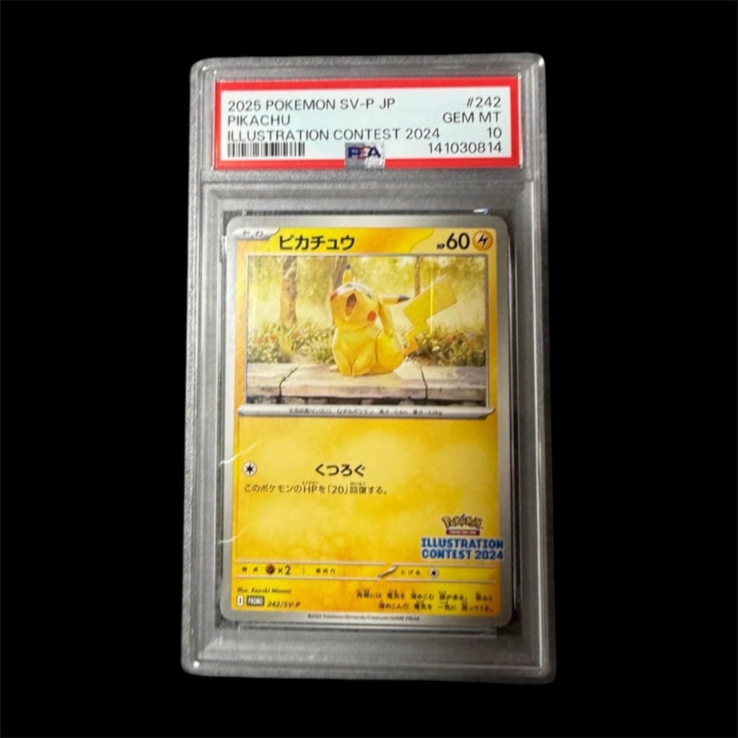 ピカチュウ [SV-P 242](プロモカードパック「イラストレーションコンテスト 2024 受賞作品プロモカード化記念キャンペーン」)
