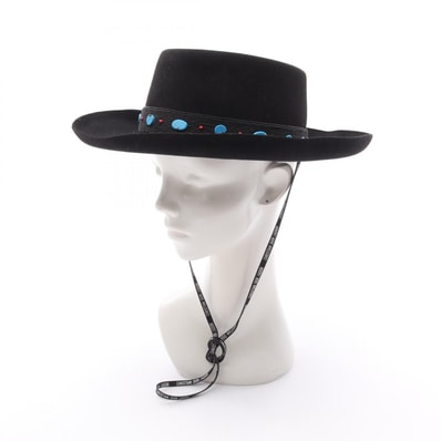 ディオール Dior ハット 帽子 ラビット レディース ブラック系 84WLD952G10090058 【中古】