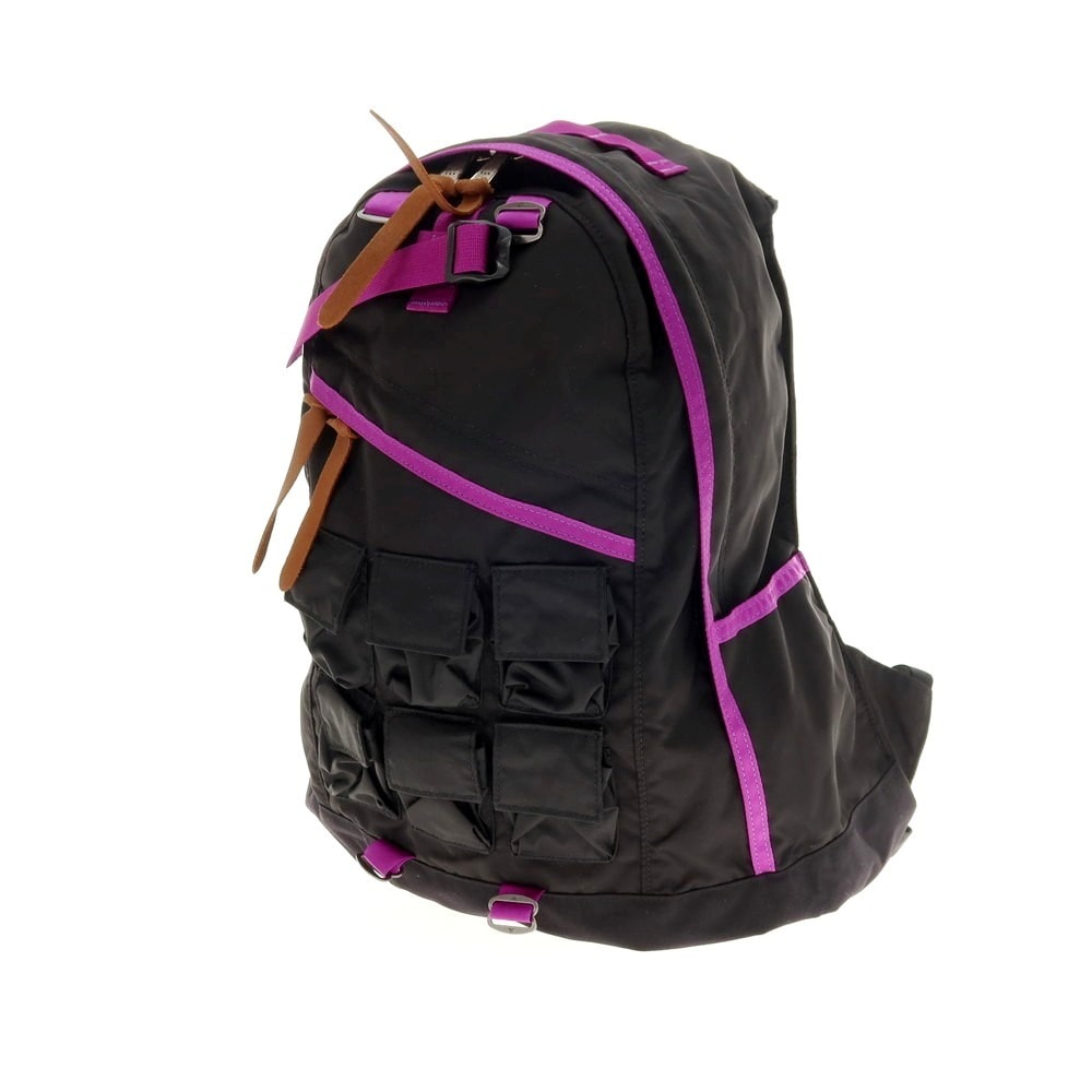 【中古】ネクサスセブン NEXUSVII × GREGORY × GENERAL RESEARCH DAYPACK PARASITE コーデュラナイロン バックパック・リュック ブラックxパープル【W25xH42.5xD15.5】【メンズ】
