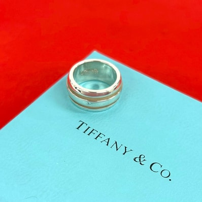 TIFFANY&Co. ティファニー グルーブ ド ダブルライン リング シルバー925 リング・指輪 7号 シルバー
b0490