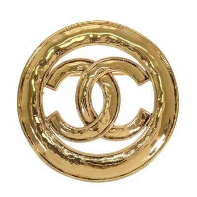 シャネル CHANEL ココマーク ラウンド 94P ヴィンテージ ブローチ メタル ゴールド レディース【中古】【Bランク】