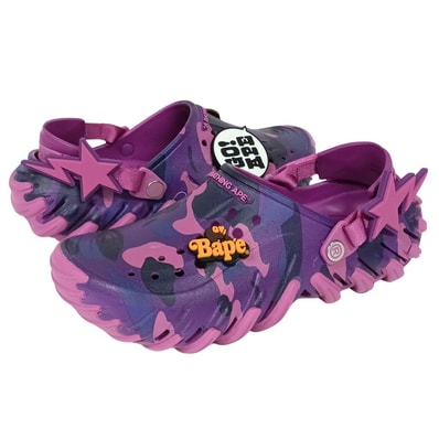 A BATHING APE アベイシングエイプ × Crocs クロックス Echo RO Clog サンダル US m10/w12=28cm 55380
