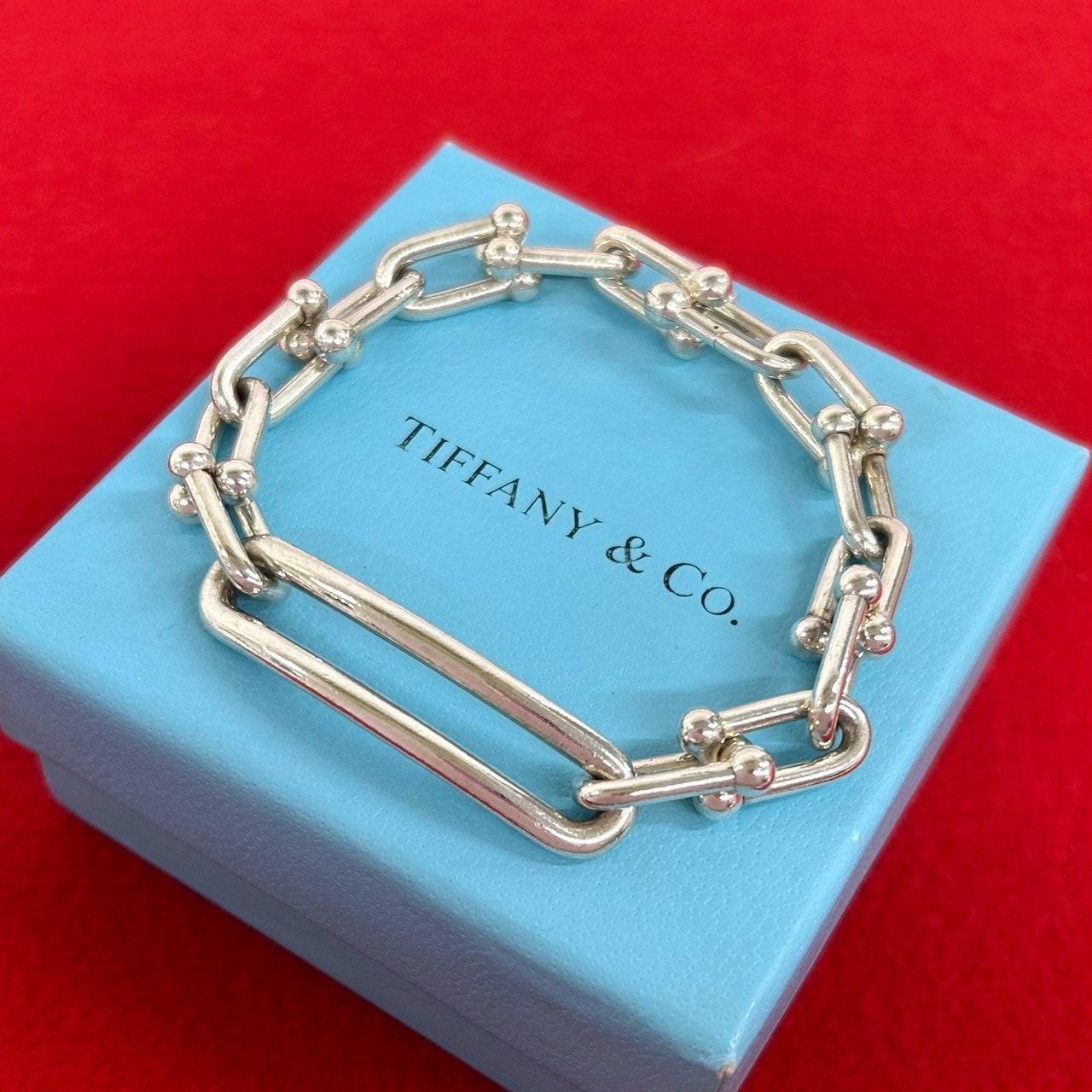 TIFFANY&Co. ティファニー ハードウェア ミディアム リンク ブレスレット シルバー925 ブレスレット シルバー
 85215