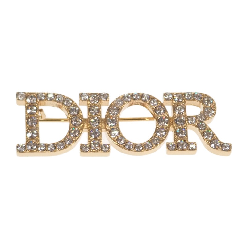 ディオール Dior Dio(r)evolution V0454DVOCY_D301 ブローチ メタル ラインストーン ゴールド レディース【中古】【Aランク】