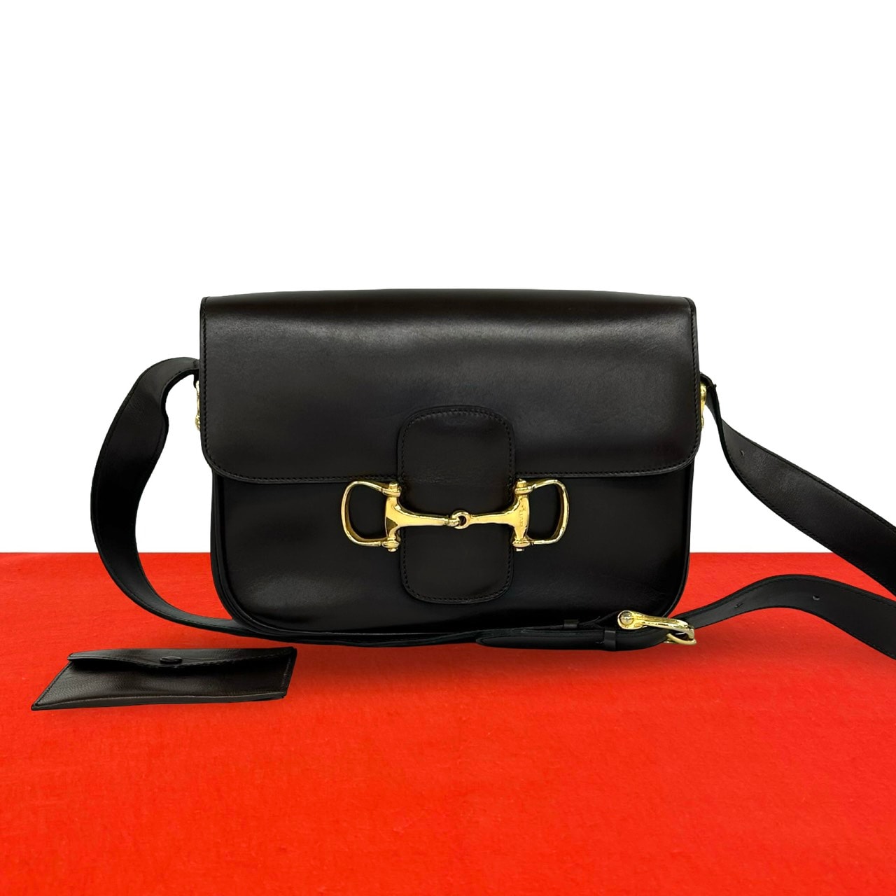 CELINE セリーヌ ホースビット 金具 カーフ ショルダーバッグ ブラウン
 30446