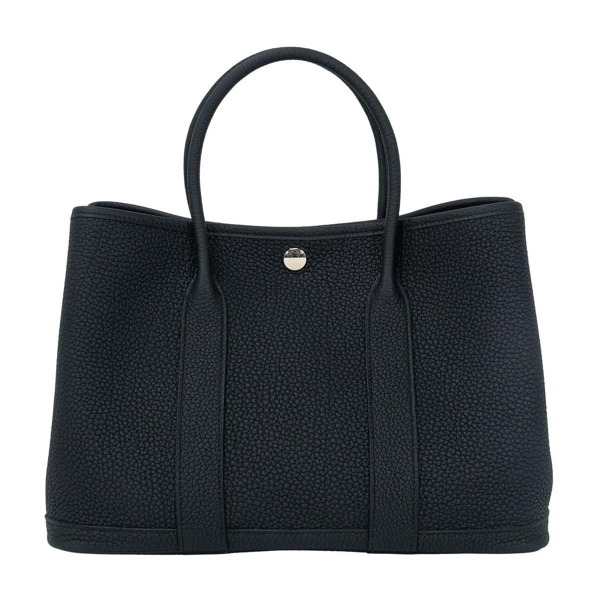 HERMES エルメス トートバッグ ガーデンパーティ 30 TPM オールレザー 黒 (ブラック) ネゴンダ シルバー金具 K刻印 新品