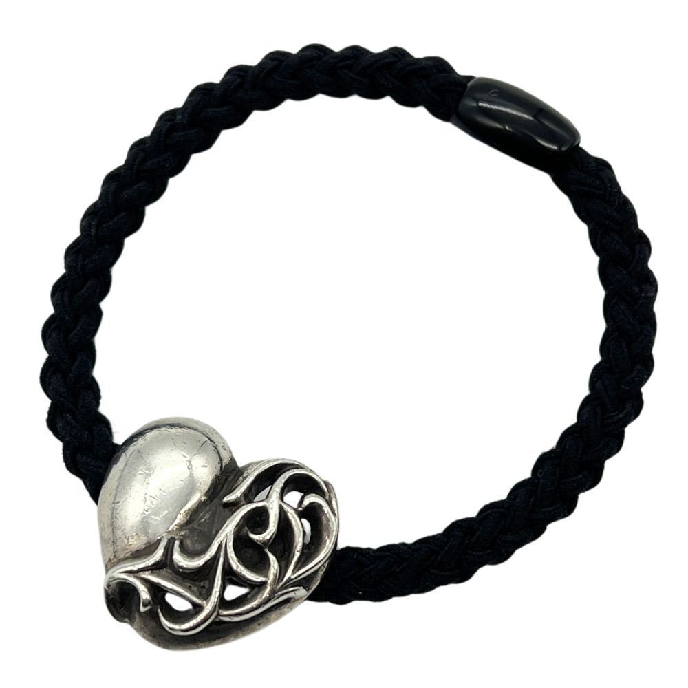 CHROME HEARTS クロムハーツ シルバー ハート ヘアゴム 41408