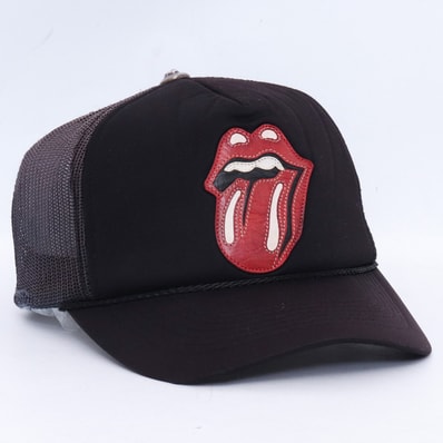 CHROME HEARTS × THE ROLLING STONES オールド 初期 レザーパッチ トラッカーキャップ