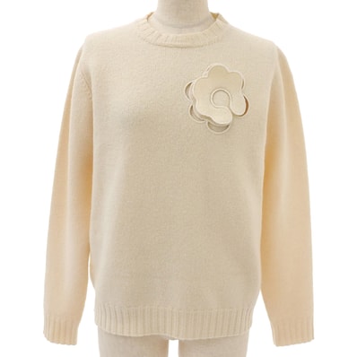 極美品 ジルサンダー
ニット アイボリー レディース 34 J03GP0129