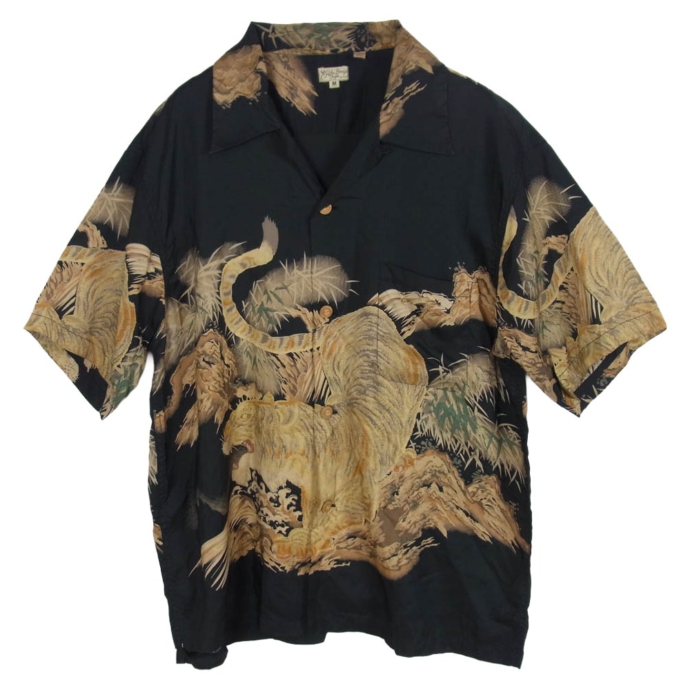 SUN SURF サンサーフ その他トップス 01SS SS30213 SP スペシャル SASA TORA 笹虎 アロハ ハワイアン 半袖 シャツ ブラック系 M【中古】