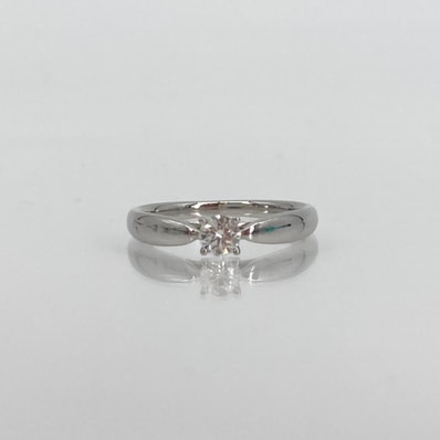 TIFFANY&Co.(ティファニー) ハーモニー プラチナ Pt950 ダイヤモンド D0.19ct #8号 リング・指輪 3.17g シルバー