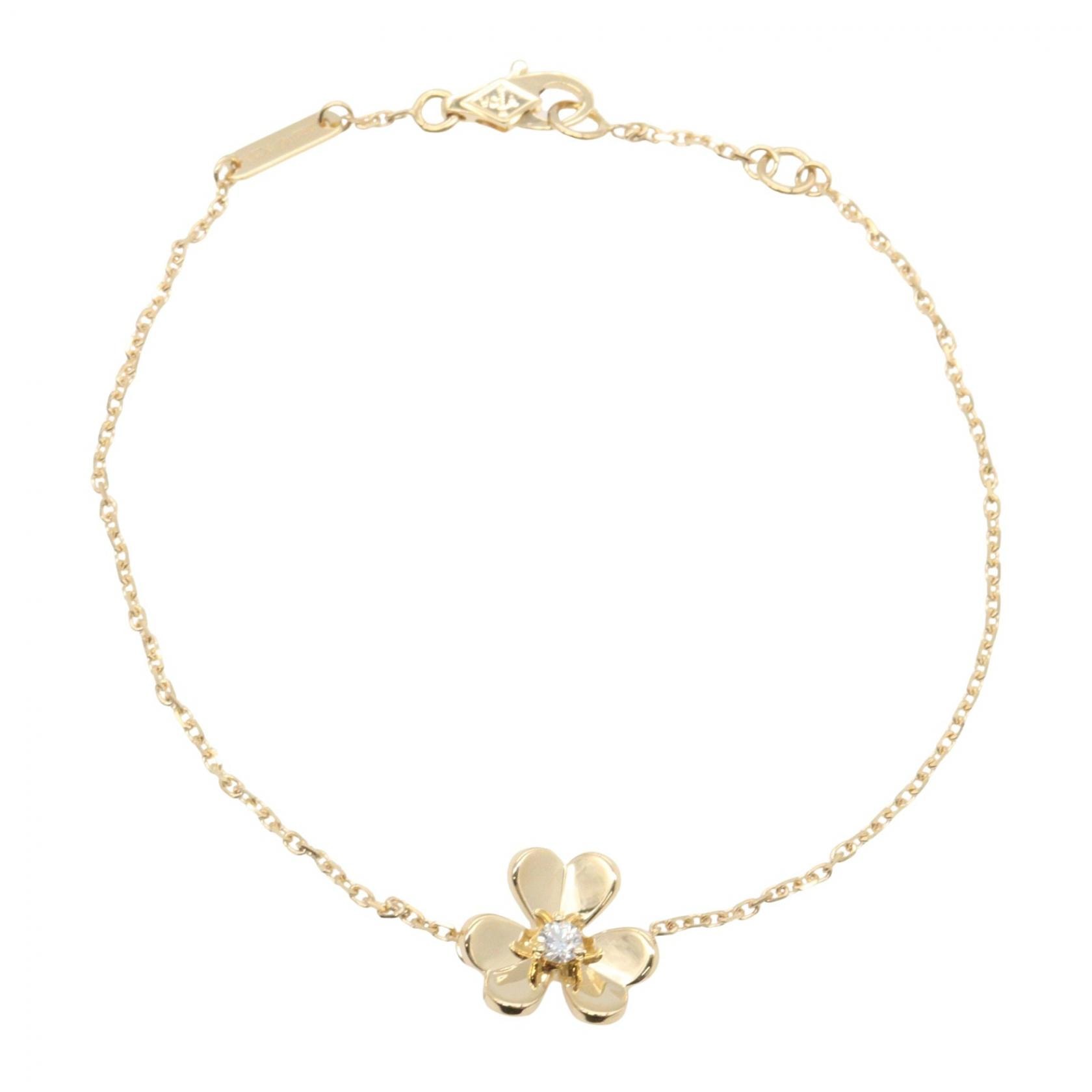 ヴァンクリーフ&アーペル Van Cleef & Arpels フリヴォル ミニ 1PD ブレスレット ブレスレット アクセサリー K18(イエローゴールド) ダイヤモンド レディース ゴールド系 / クリア系 VCARPJMM00 【中古】