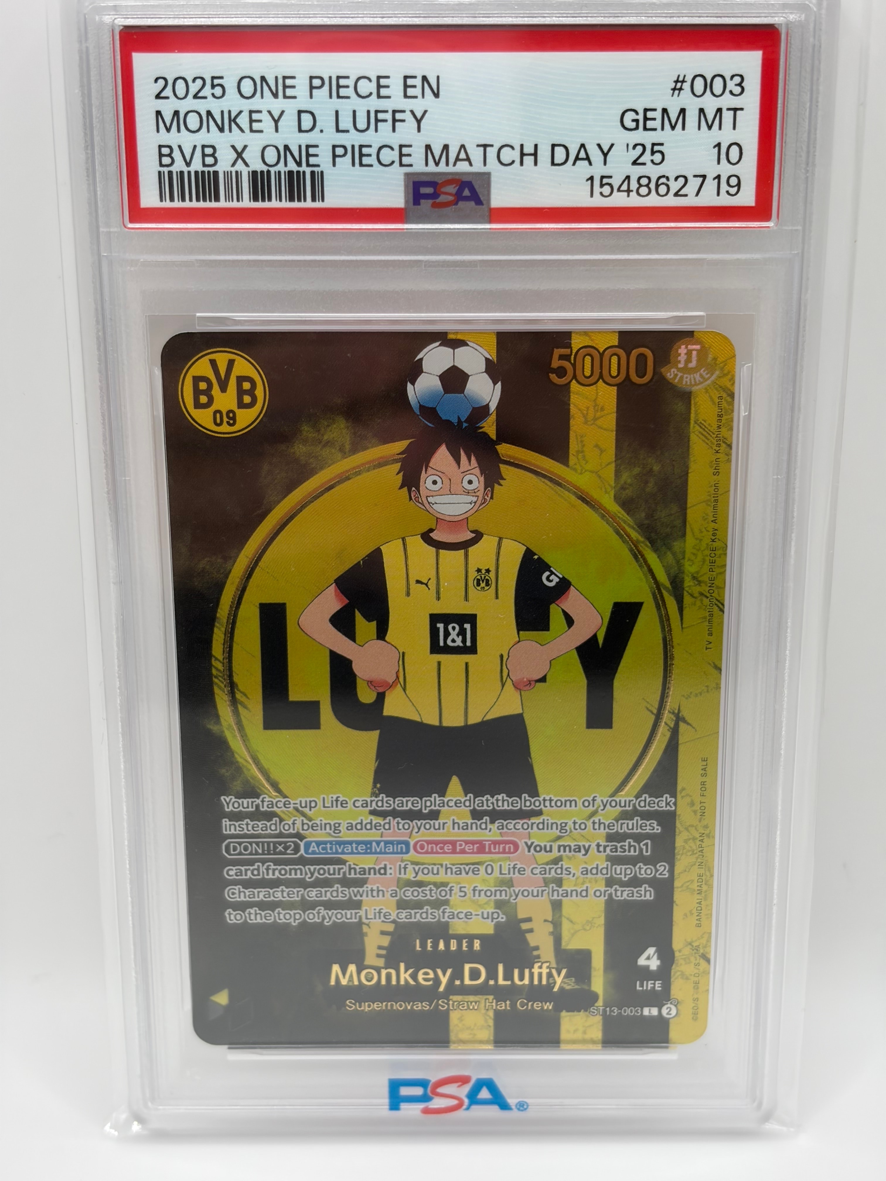 モンキー・D・ルフィ L [ST13-003]【英語版】(プロモーションカード「ボルシアドルトムント × ONE PIECE マッチデー 2025」)