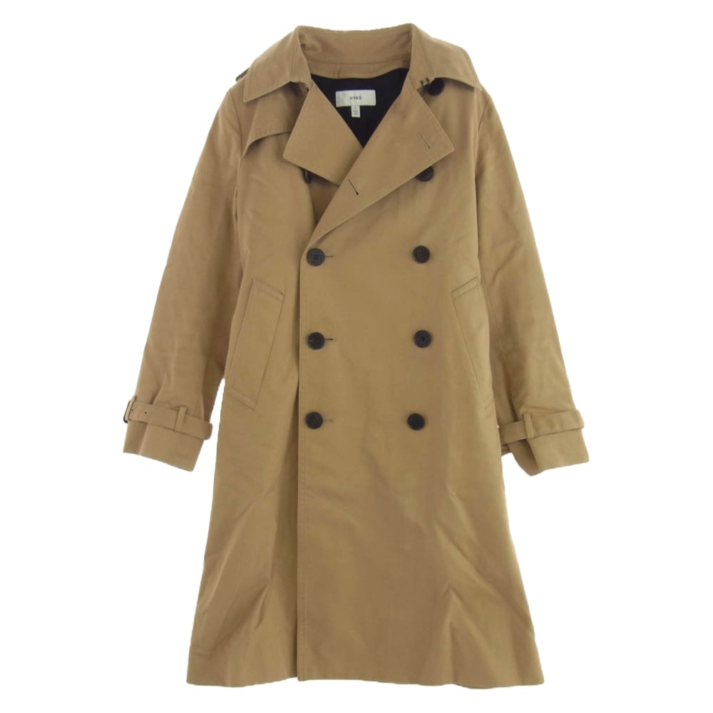 HYKE ハイク トレンチコート 19AW 191-17005 022 ウールライナー付き トレンチ コート ライトブラウン系 1【中古】