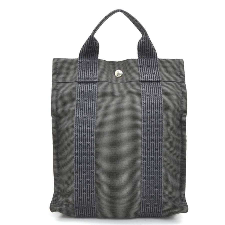 エルメス HERMES リュック エールライン アド PM キャンバス ダークグレー シルバー レディース【中古】 e61093g