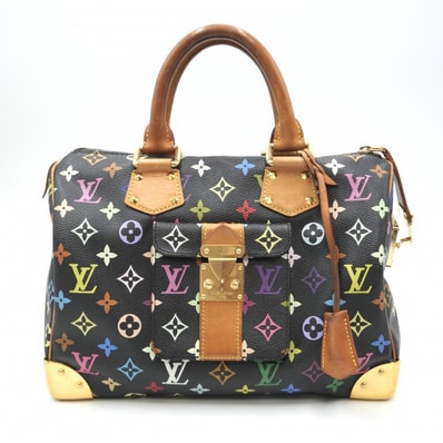 LOUIS VUITTON(ルイ・ヴィトン)スピーディ30 ヴィンテージ ハンドバッグ モノグラム・マルチカラー ブラック ゴールド金具 レディース M92643【中古】