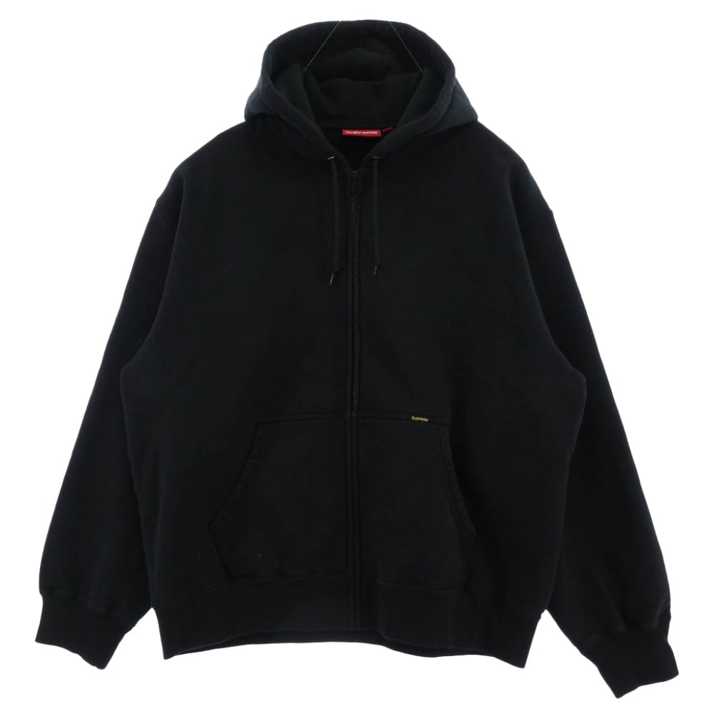 Supreme シュプリーム パーカー 25SS Work Zip Up Hooded Sweatshirt ワーク ジップ アップ フーディー パーカー スウェットシャツ ブラック系 L【中古】
