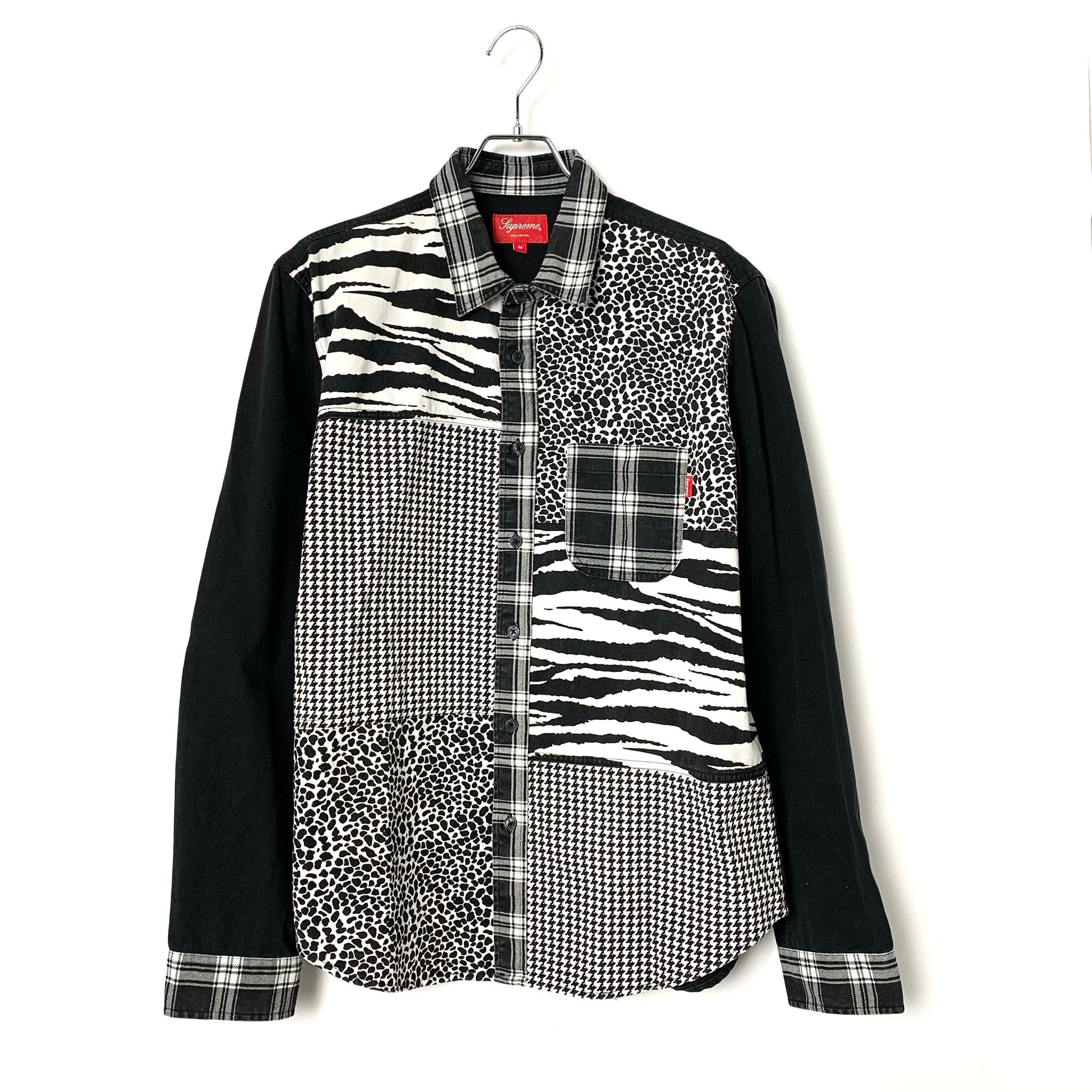 Supreme Animal Patchwork Twill Shirt "White"