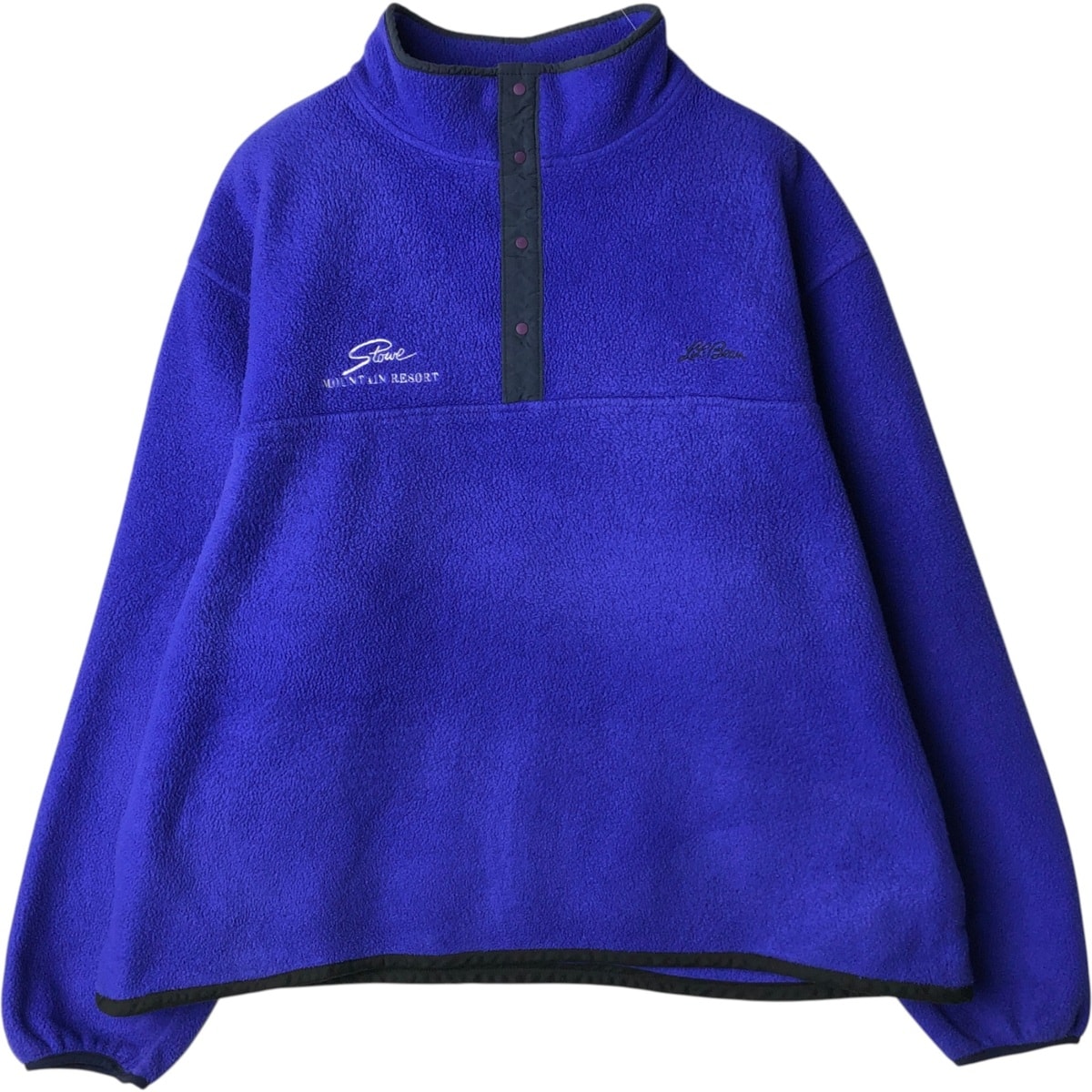 빈티지 의류 ~ 90년대 L.L.Bean 하프 버튼 플리스 풀오버 남성용 XXL 상당 빈티지/EAA627044