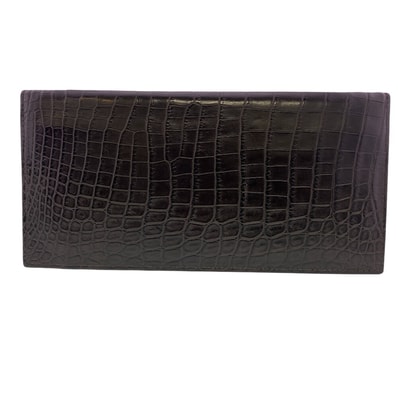 ボッテガヴェネタ BOTTEGAVENETA 長財布 クロコ ロングウォレット ブラウン