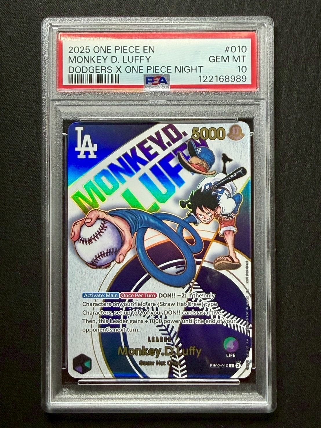 モンキー・D・ルフィ L [EB02-010]【英語版】(プロモーションカード