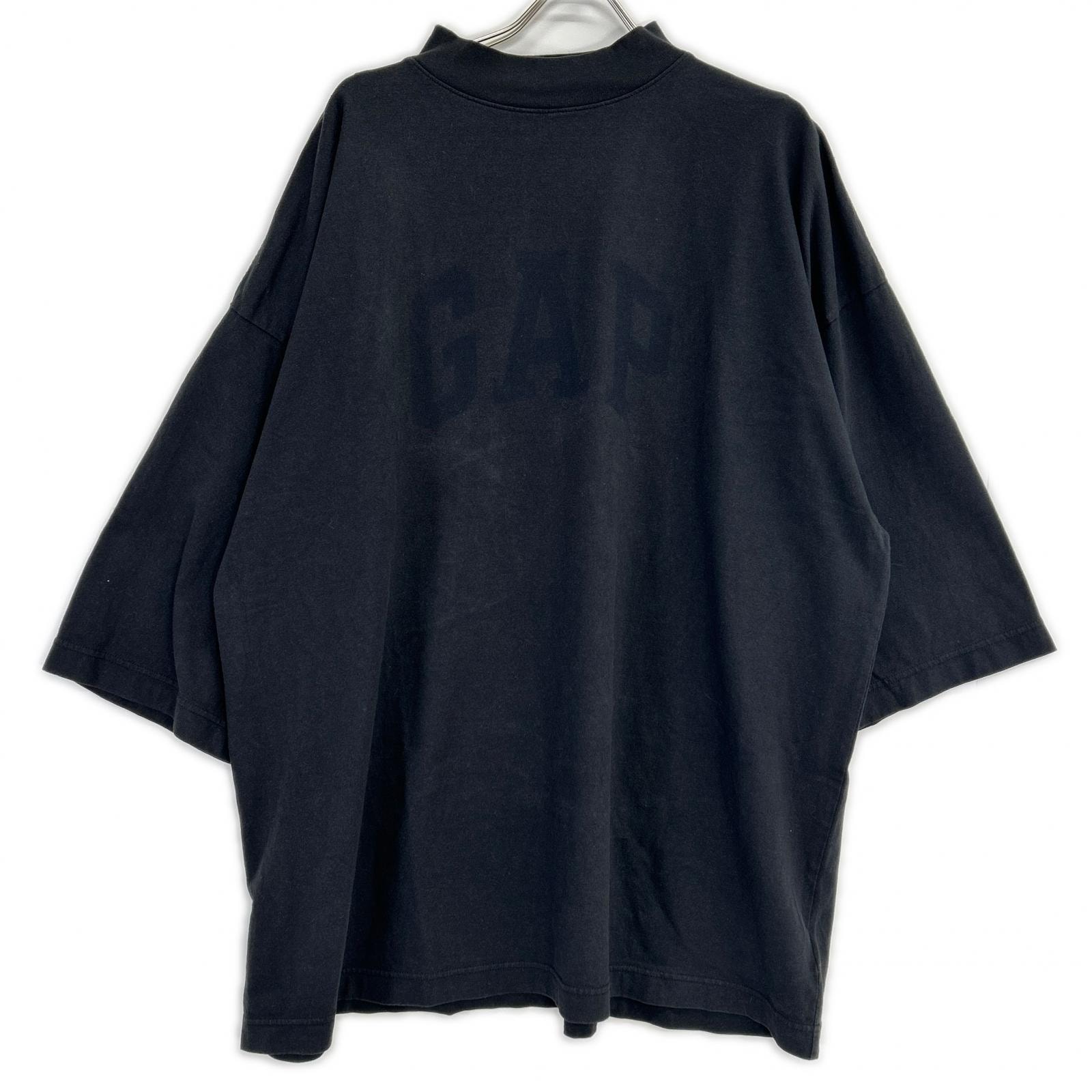 イージー 【×GAP】719615 ブラック ENGINEERED BY BALENCIAGA DOVE Tシャツ M