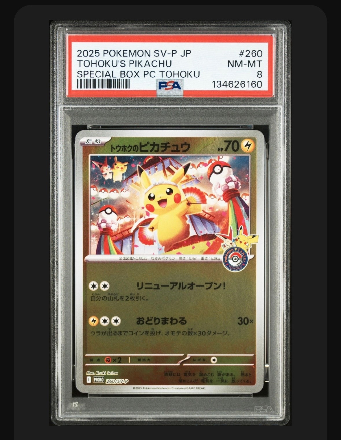 トウホクのピカチュウ P [SV-P 260](スペシャルBOX「ポケモンセンタートウホク」)