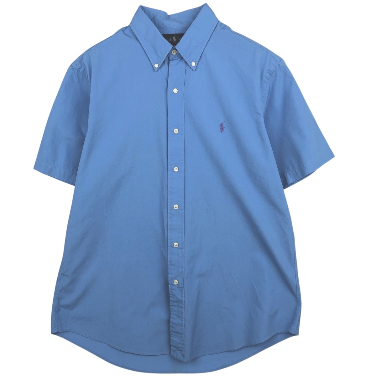 古着 ラルフローレン Ralph Lauren CUSTOM FIT 半袖 ボタンダウンシャツ メンズL相当/eaa495235