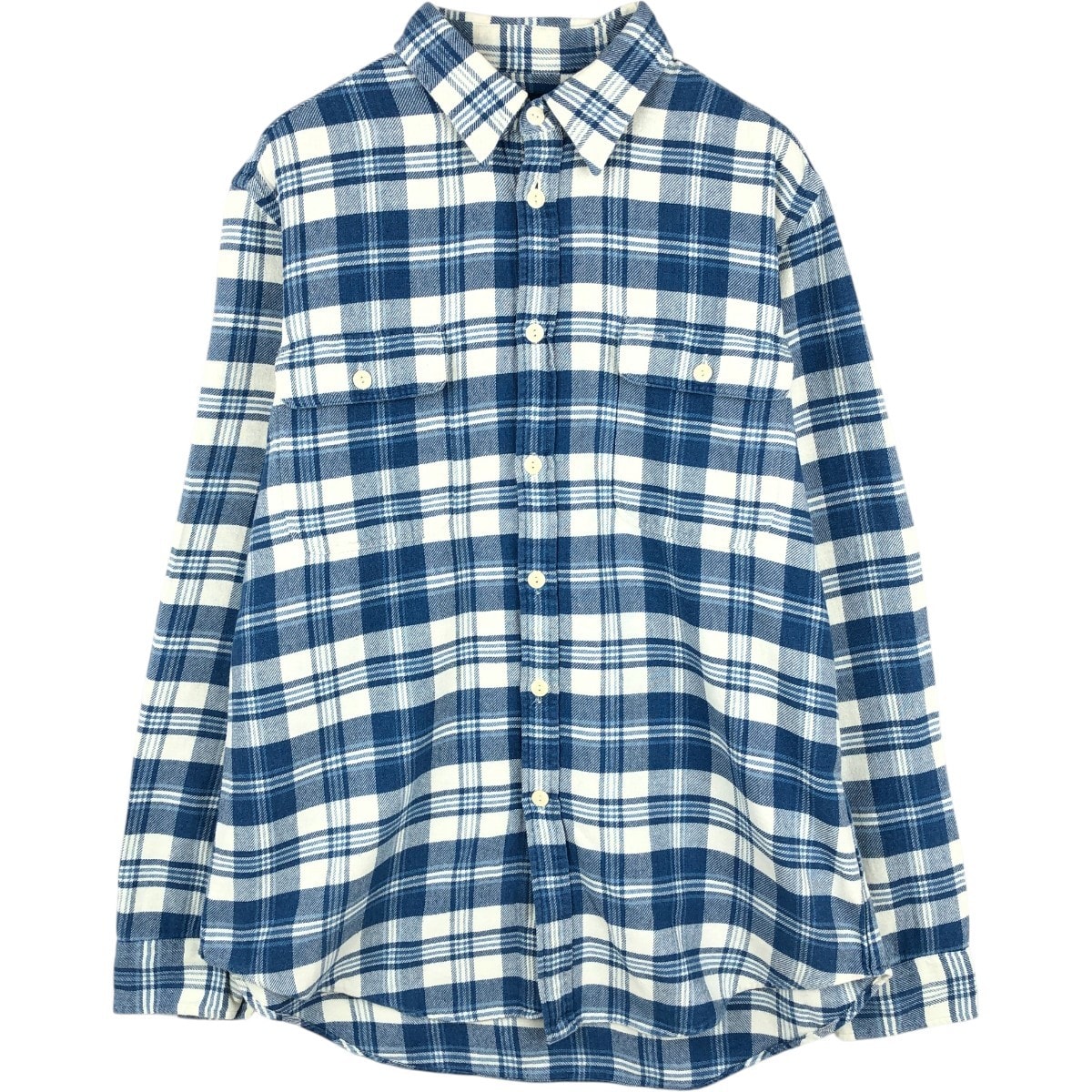 古着 ラルフローレン Ralph Lauren POLO RALPH LAUREN RELAXED FIT 長袖 ライトネルチェックシャツ メンズXL相当/eaa677073