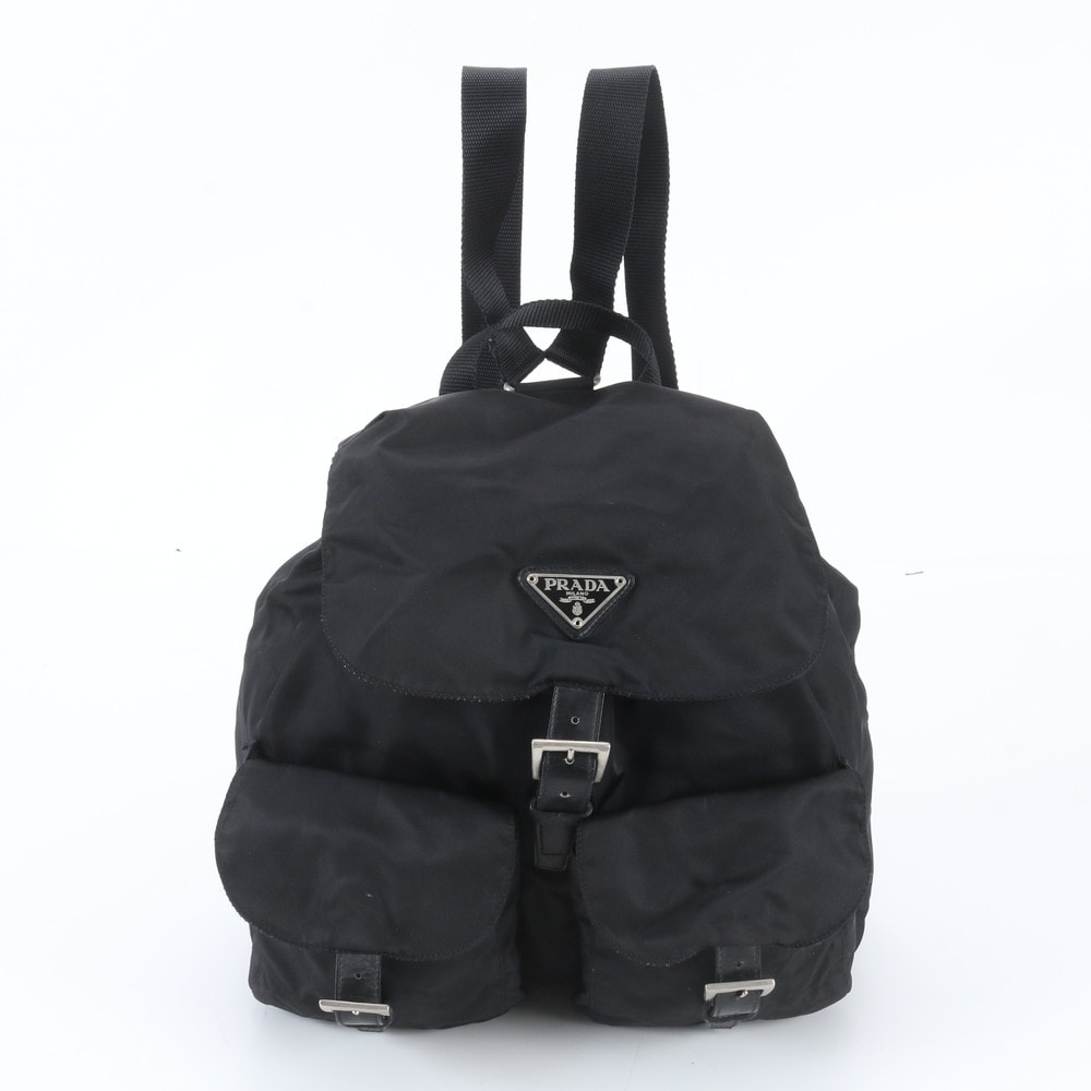 ■美品 プラダ テスート ナイロントライアングルロゴリュックサック