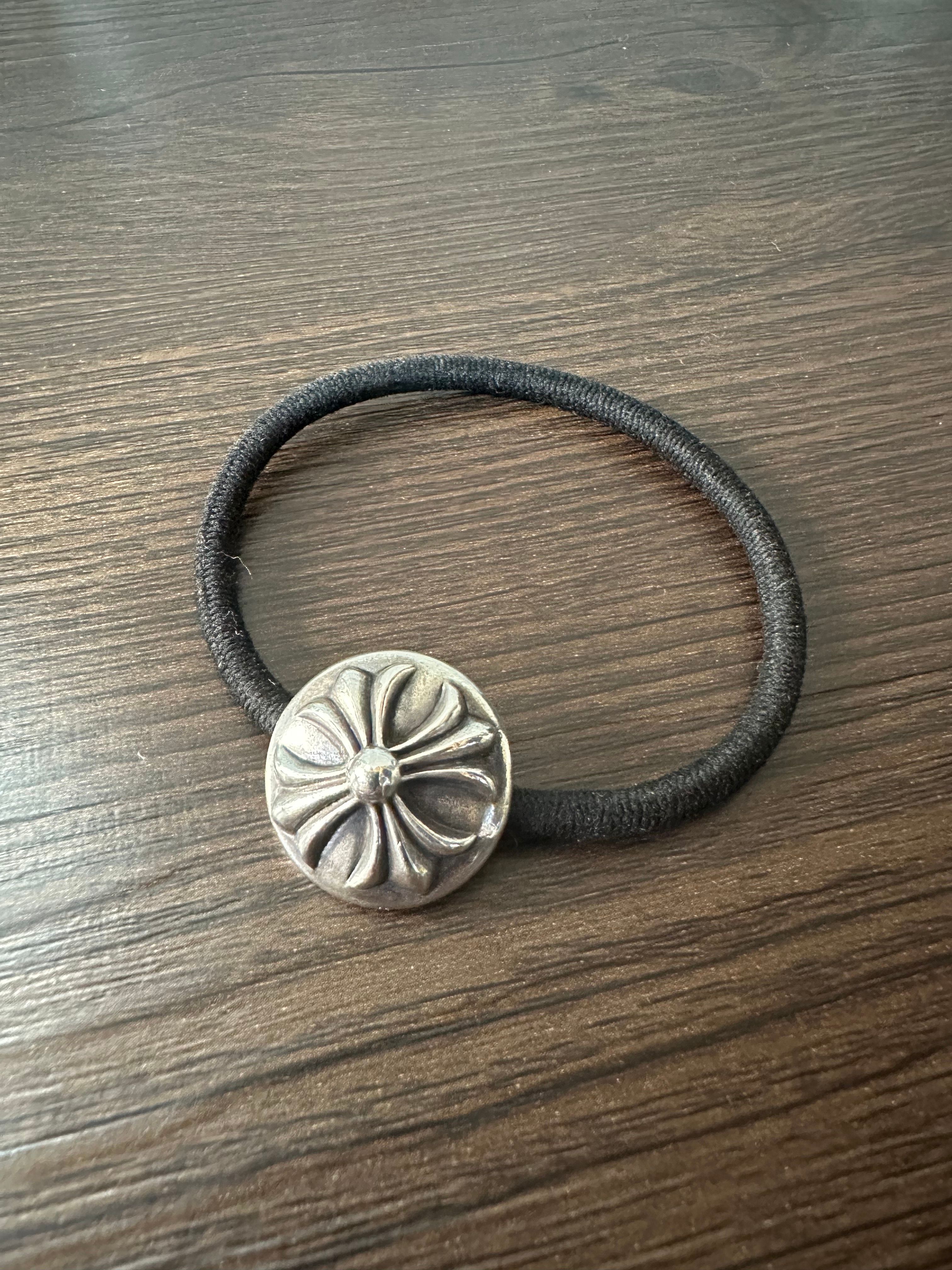 Chrome Hearts Hair Band # 2 Cross Bracelet "Black"