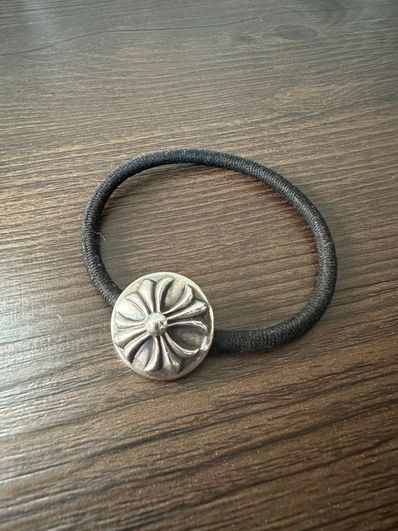 Chrome Hearts Hair Band # 2 Cross Bracelet "Black"