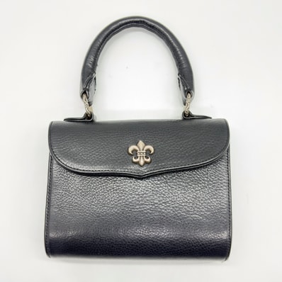 Chrome Hearts Doc Adams BS Flare Motif Leather 2way Shoulder Bag "Black"