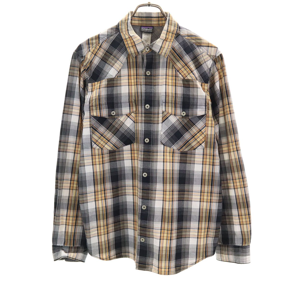 patagonia パタゴニア チェック柄 長袖 ウエスタンヨーク シャツ S 黒系 52250 アウトドア