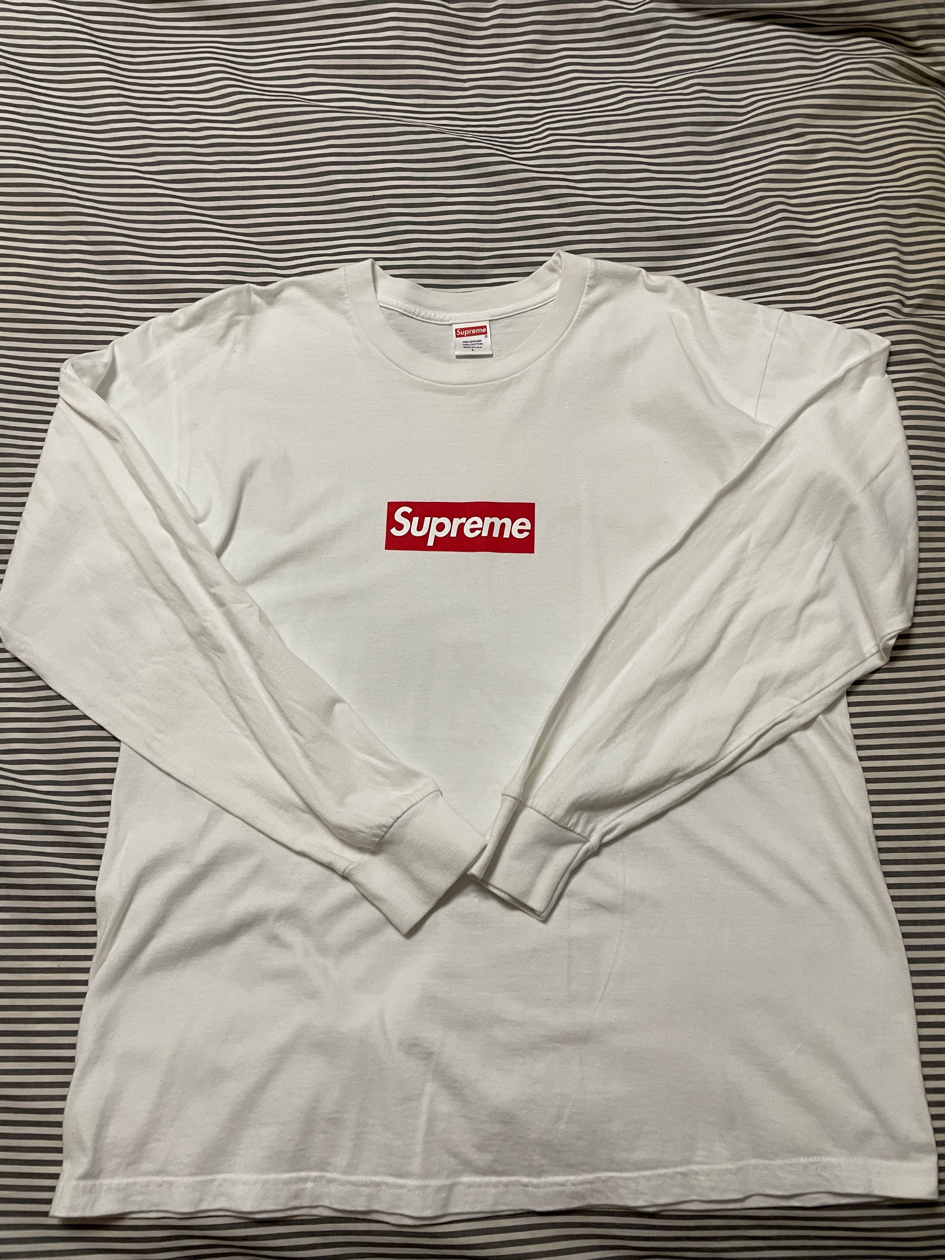 Supreme Box Logo L/S Tee "White"