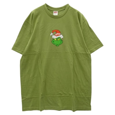 Supreme シュプリーム 24AW Grinch Tee グリンチ プリント 半袖 Tシャツ グリーン系 L【極上美品】【中古】